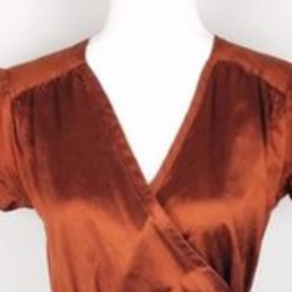 Calypso Christiane Celle Gorgeous 100% SILK Short Sleeve A-Line Wrap Dress! LOVE - Picture 4 of 7